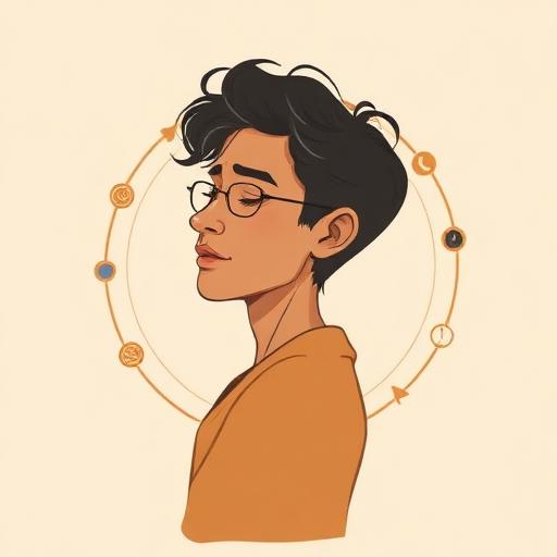 Illustration representing hormonal imbalance