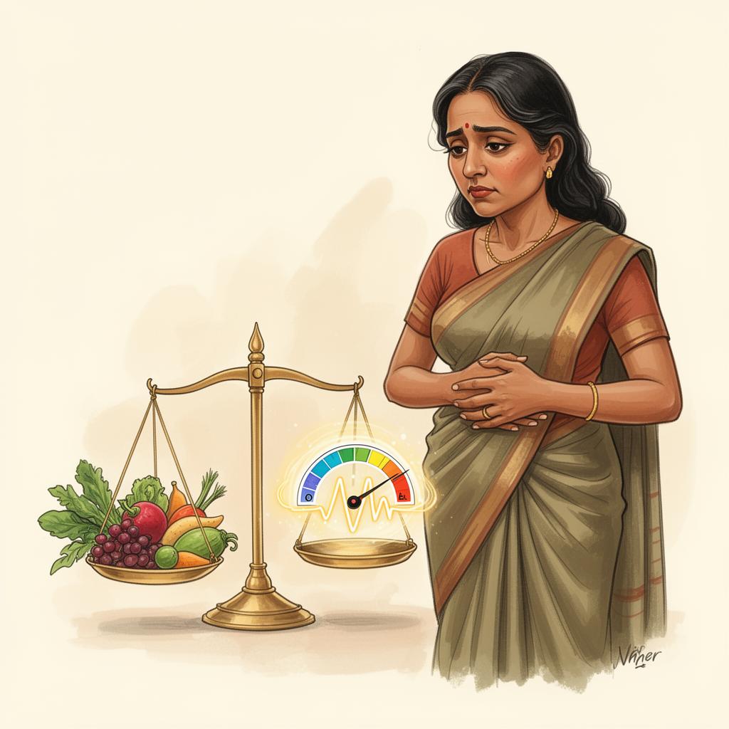 Illustration representing metabolic imbalance