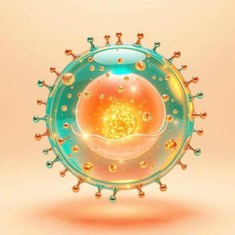 Colorful 3D illustration representing Cellular Detoxification